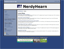 Tablet Screenshot of nerdyhearn.com